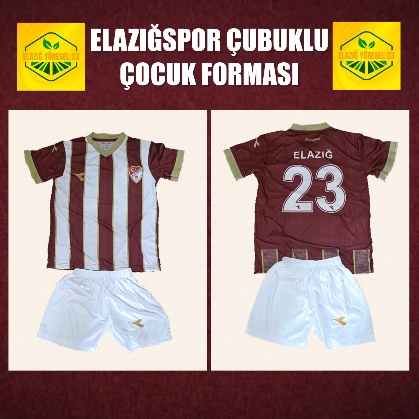 ELAZIĞSPOR ÇOCUK ÇUBUKLU FORMA TAKIMI
